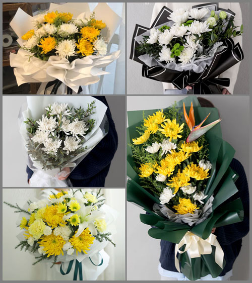 河北唐山市开平区白事花束代送